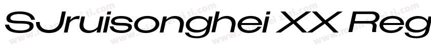 SJruisonghei XX Regular字体转换